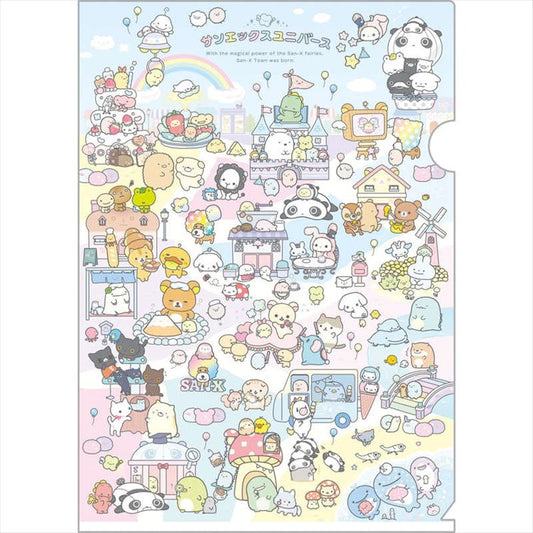 San-X - Universe San-X Town A4 Clear File Folder