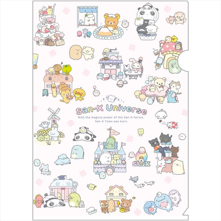 San-X - Universe San-X Town Characters A4 Clear File Folder