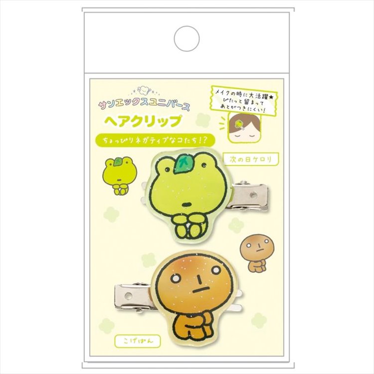 San-X - San-X Town Glitter Kerori + Kogepan Acrylic Hair Clip Set