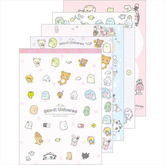 San-X - Universe San-X Town Characters Pink A6 Memo Pad