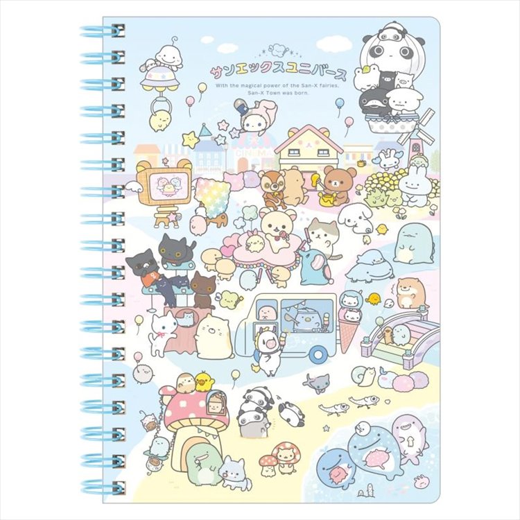 San-X - Universe San-X Town Characters Blue B6 SP Notebook