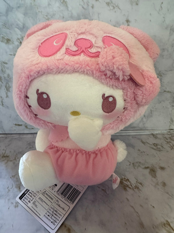 Sanrio - Hello Kitty 27cm Pink Panda Fluffy Baby BIG Plush