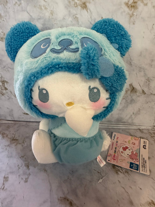 Sanrio - Hello Kitty 27cm Blue Panda Fluffy Baby BIG Plush