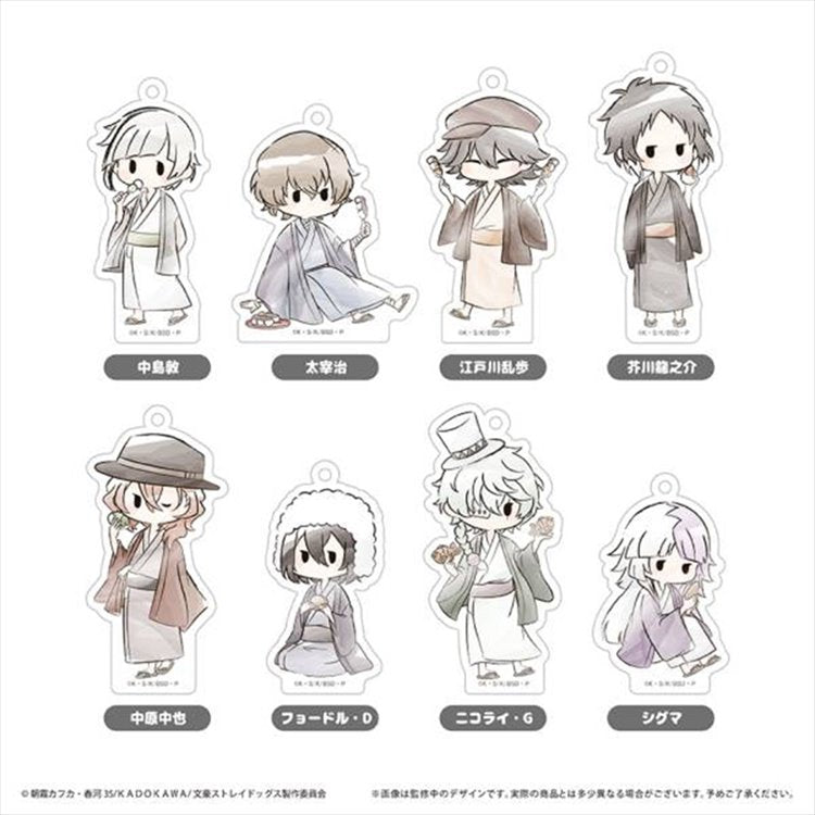Bungo Stray Dogs - Retro Acrylic Keychain Japanese Sweet Ver SINGLE BLIND BOX