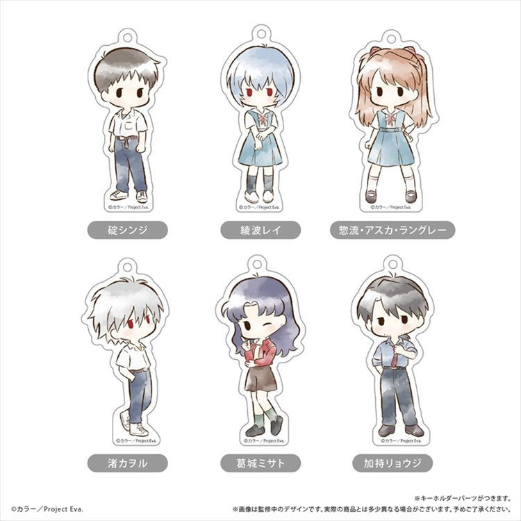 Evangelion - Retro Acrylic Keychain SINGLE BLIND BOX