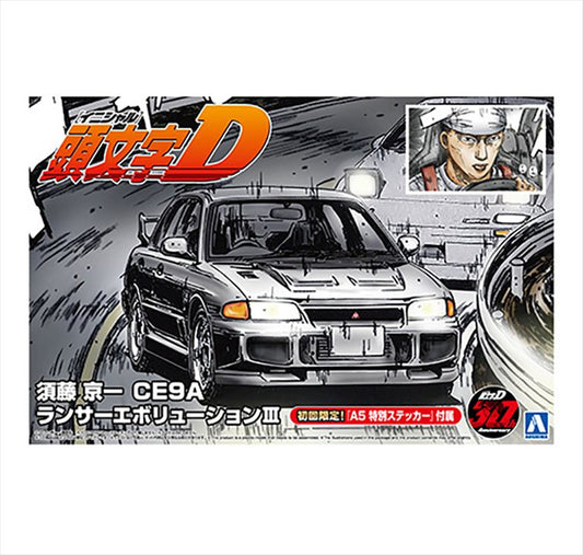 Initial D - 1/24 SNAP CAR SUDO KYOICHI CE9A LANCER Evolution III