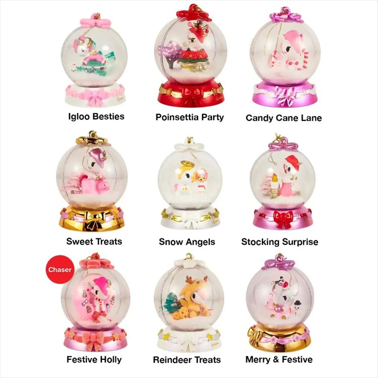 TokiDoki - Snow Globe Ornament Holiday Sparkle SINGLE BLIND BOX