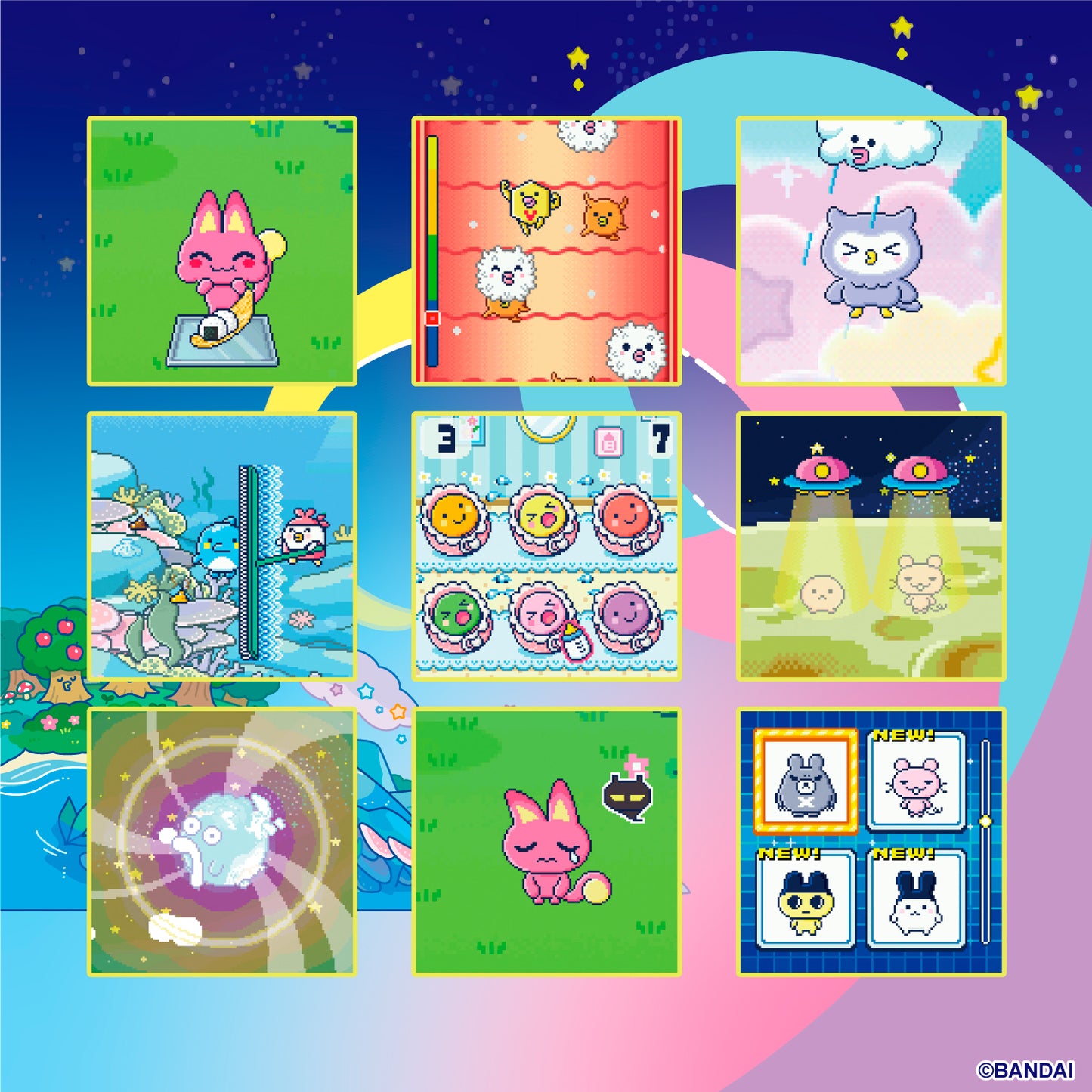 Tamagotchi Paradise - Pink Land instock