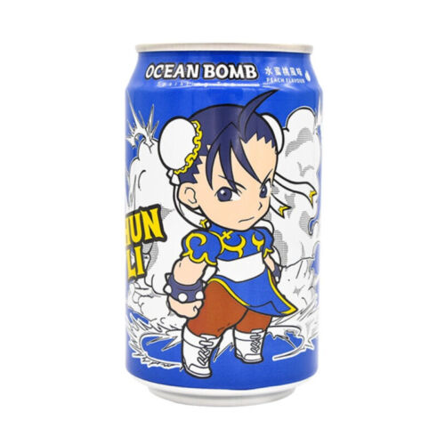 Ocean Bomb Street Fighter Chun Li Peach Sparkling Tea Flavor