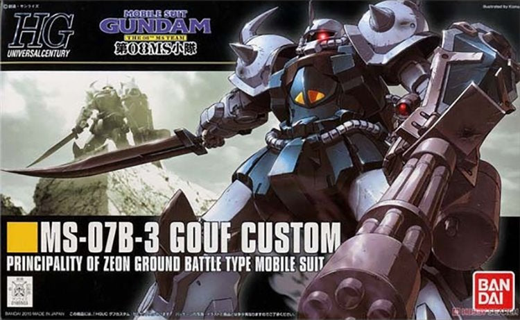 Gundam HGUC - 1/144 HG MS-07B-3 Gouf Custom Model Kit