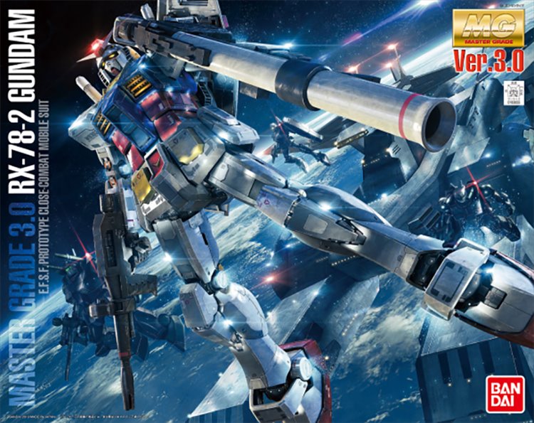 Gundam - 1/100 MG RX-78-2 Gundam Ver 3.0 Model Kit