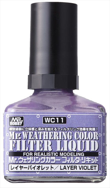 Mr Hobby - Mr Weathering Color Filter Liquid Violet WC11 40ml
