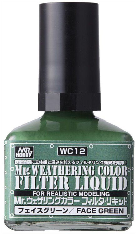 Mr Hobby - Mr Weathering Color Filter Liquid Green WC12 40ml
