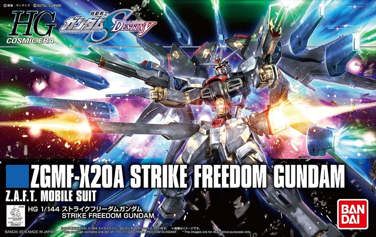 Gundam Seed - 1/144 HG ZGMF-X20A Strike Freedom Gundam Model Kit