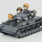 Girls and Panzer - 1/35 Pz.Kpfw.IV Panzer Tank Ausf. D Team Ankou with Prepainted Figures