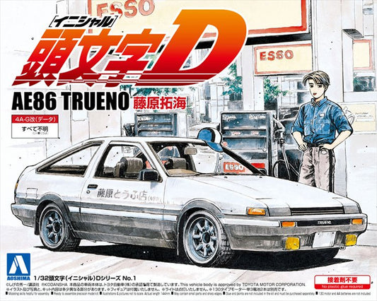 Initial D - 1/32 Toyota AE86 Trueno Takumi Fujiwara Model Kit