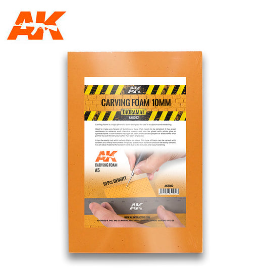 AK Interactive - Carving Foam 10mm A5 Size