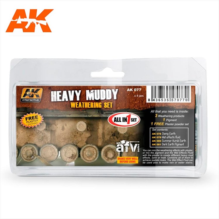 AK Interactive - Heavy Muddy Weathering Set