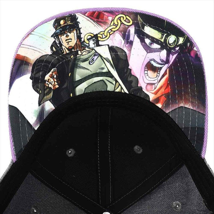 JoJos Bizarre Adventure - Logo Pre-Curved Bill Snapback Caps