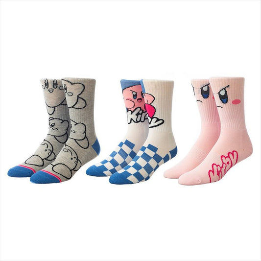 Kirby - 3 Pairs Crew Socks