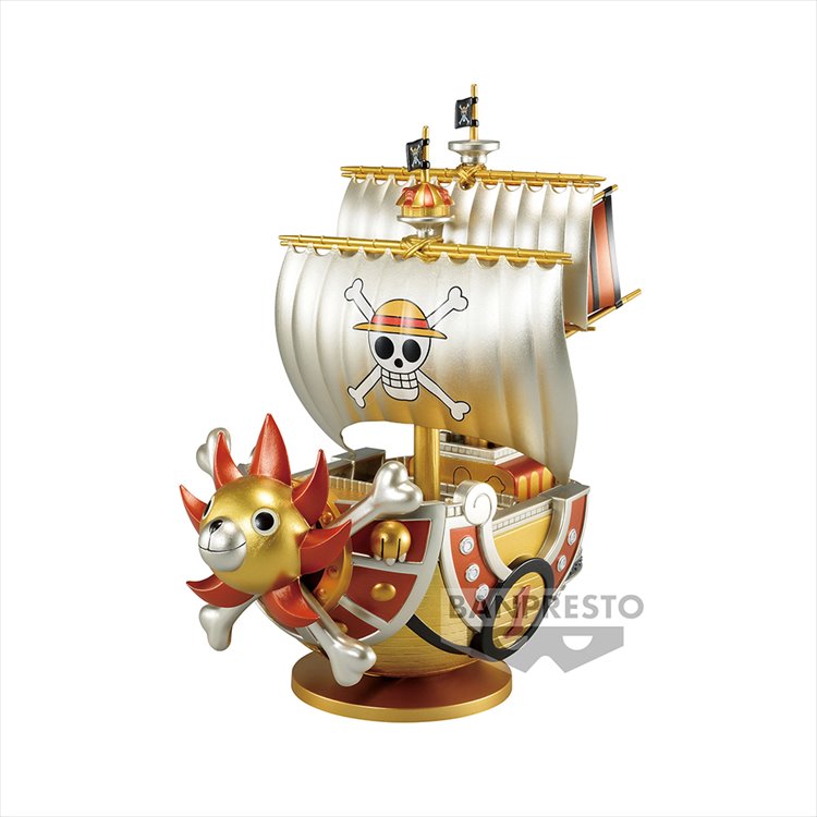 One Piece - Thousand Sunny Mega World Collectable Gold Color Prize Figure