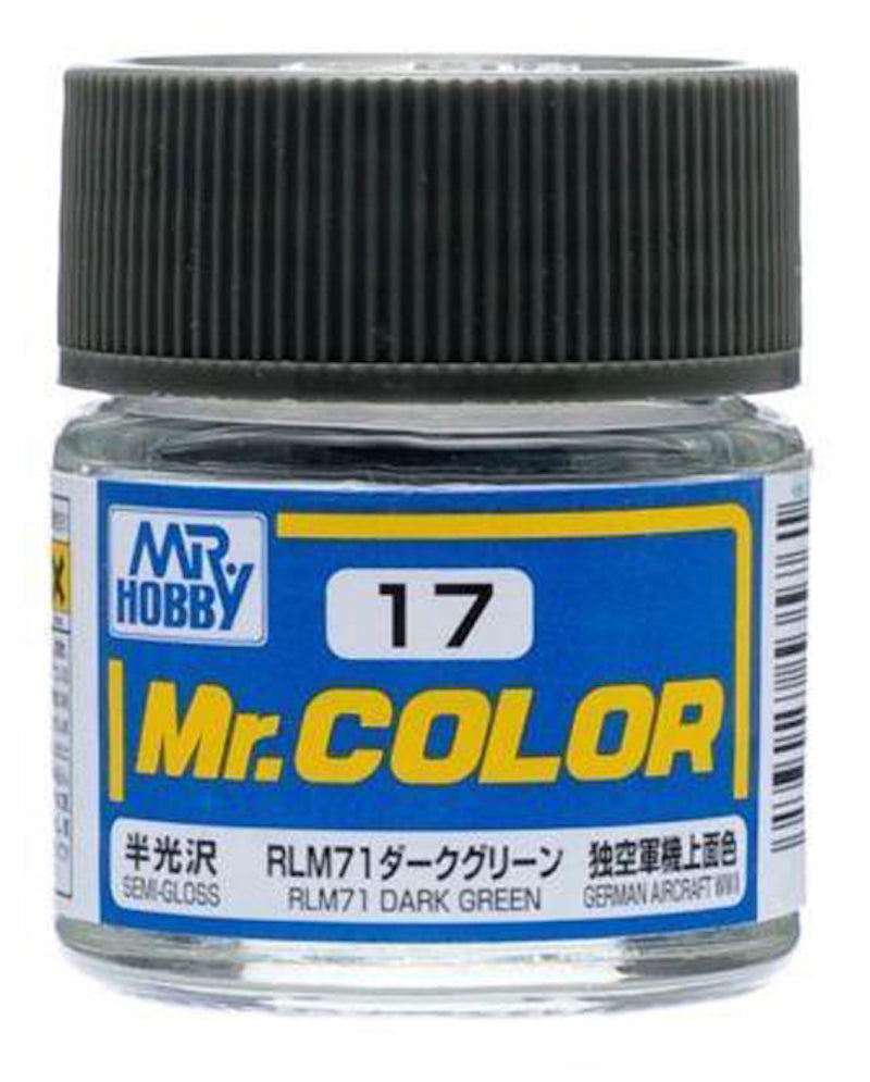 Mr Color - C17 Semi-Gloss RLM71 Dark Green 10ml