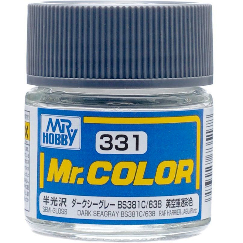 Mr Color - C331 Semi Gloss Dark Seagray BS381C 638 10ml