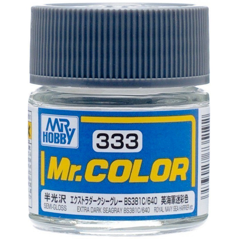 Mr Color - C333 Semi Gloss Extra Dark Seagray BS381C 640 10ml