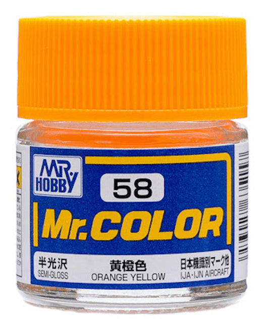 Mr Color - C58 Semi Gloss Orange Yellow10ml