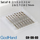 GodHand - GH-DB-8D Drill Bit Set of 8 D