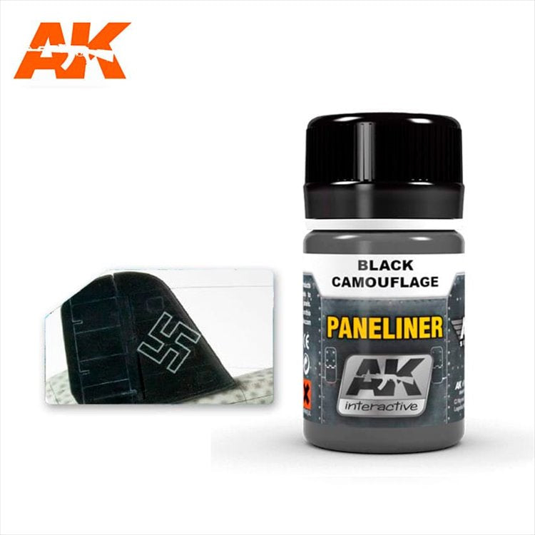 AK Interactive - Paneliner for Black Camouflage