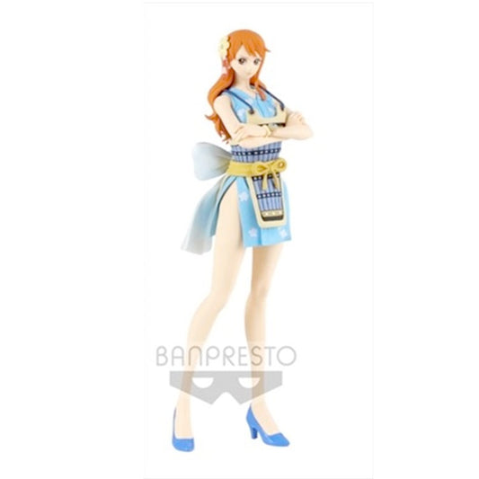 One Piece - Nami DXf The Grandline Children Wanokuni Blue Ver. Prize Figure