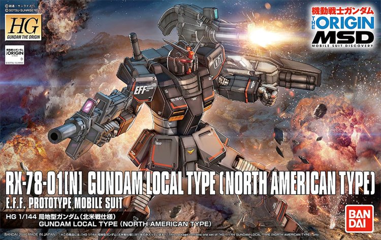 Gundam Origin - 1/144 HG RX-78-01(N) Local Type (North American Front)