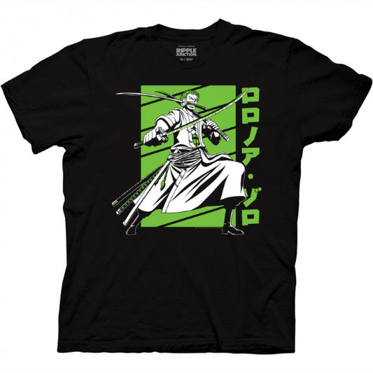 One Piece - Zoro White and Green T-Shirt