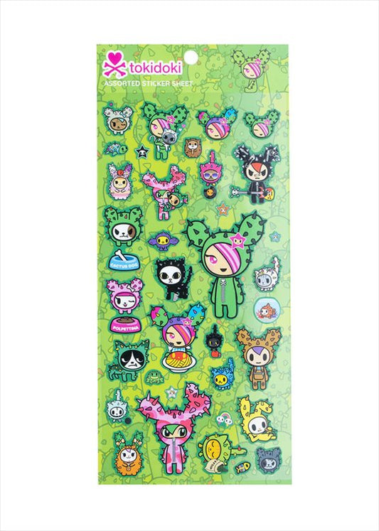 TokiDoki - Green Cactu Sticker Sheet