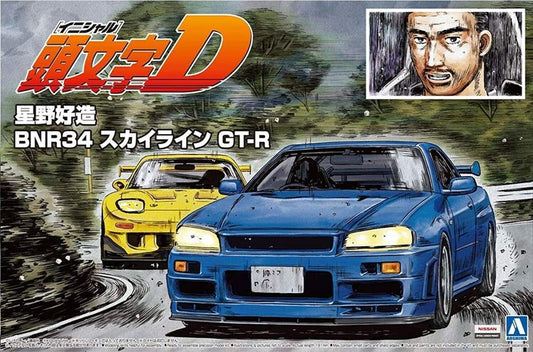 Initial D - 1/24 Hosino Kozo BNR34 Skyline GT-R