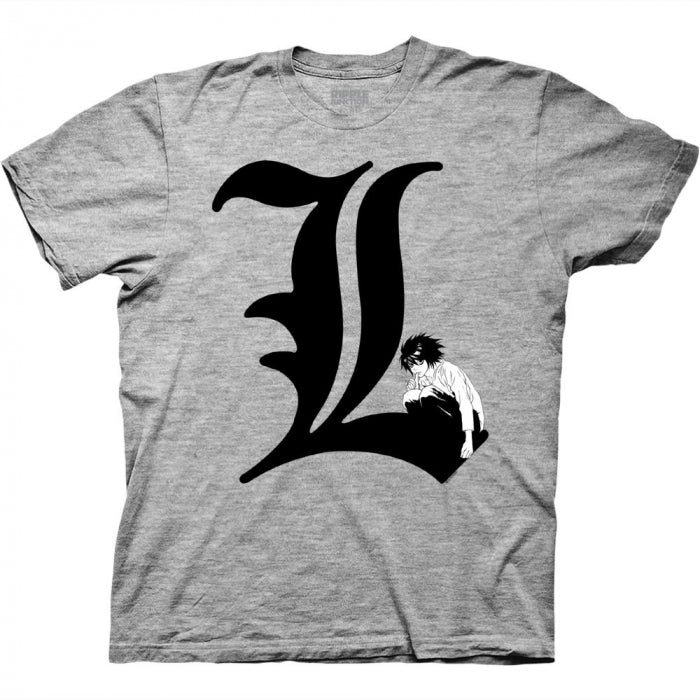 Death Note - L Symbol With Character T-Shirt