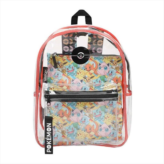 Pokemon - Clear Vinyl Backpack and Utility Case