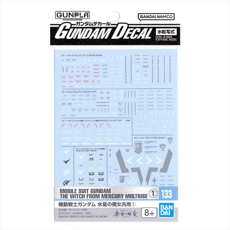 The Witch from Mercury Gundam - Multiuse 1 Bandai Spririt Decal