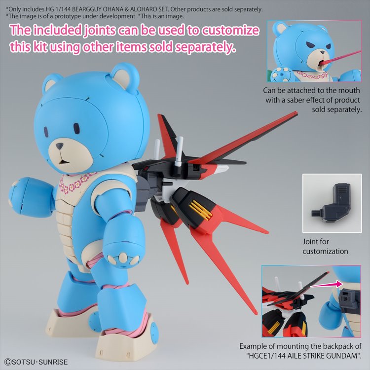 Gundam Build Metaverse - HG 1/144 Beargguy Ohana and AloHalo Set